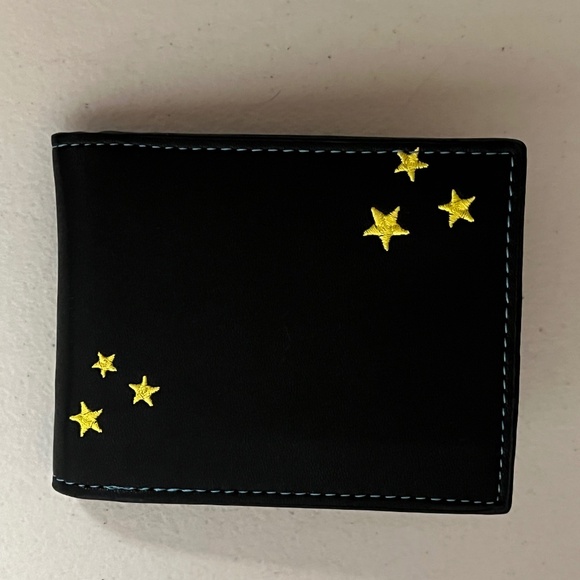 Regular Show Mordecai Rigby Faux Leather Wallet Black Blue New Cartoon Money - Picture 2 of 7